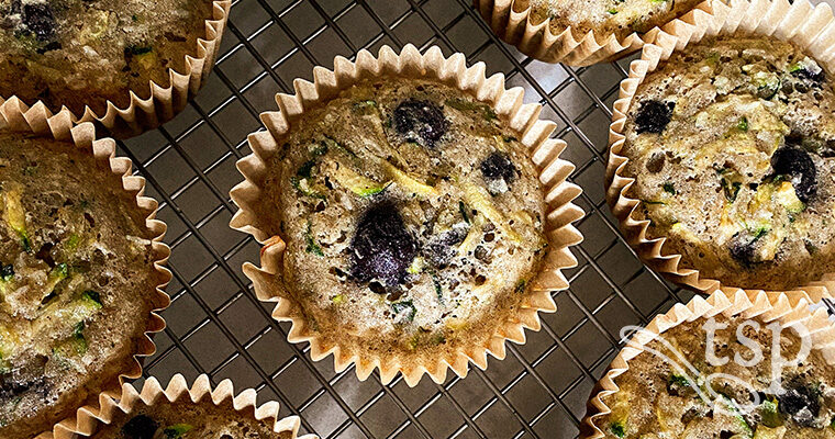 Zucchini Blueberry Muffins