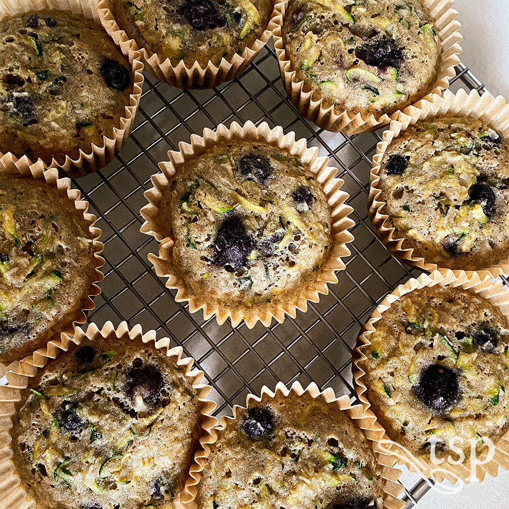 zucchini blueberry muffins