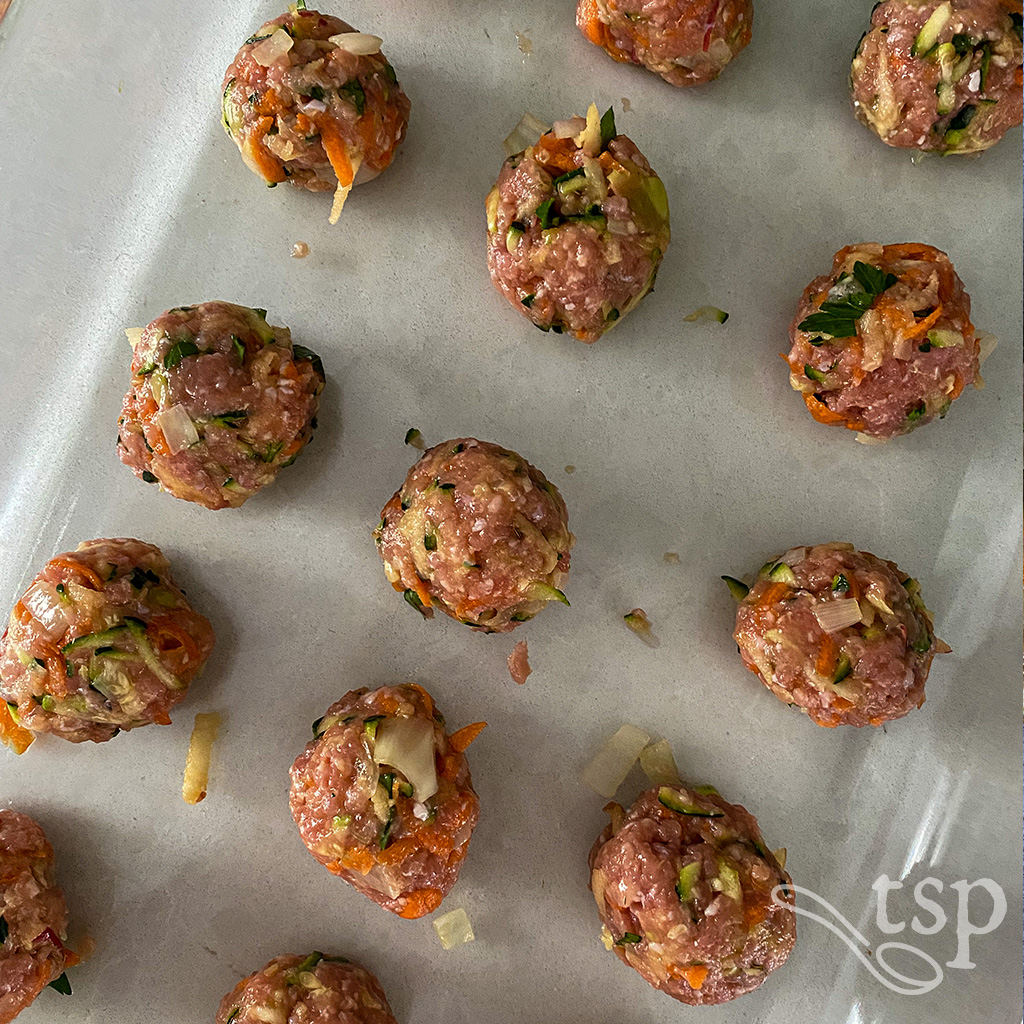 Pork vegetable balls recipe