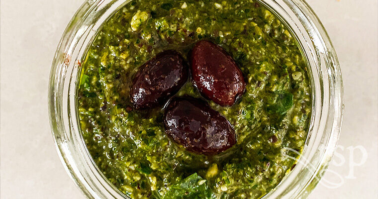 Olive & Spinach Pesto