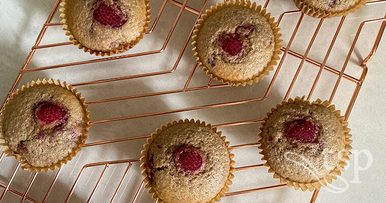 Raspberry Spelt Flour Muffins