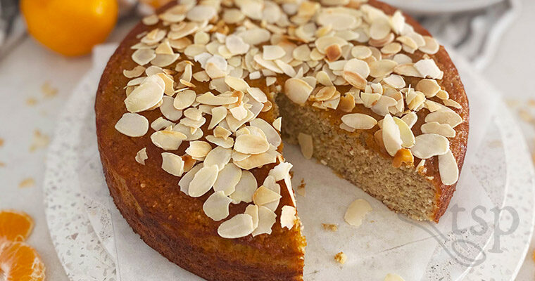 Mandarin Almond & Cardamom Cake