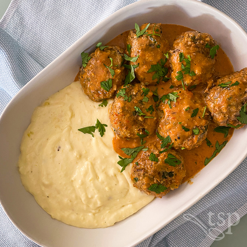 Lamb Meatballs in a Creamy Tomato Sauce recipe