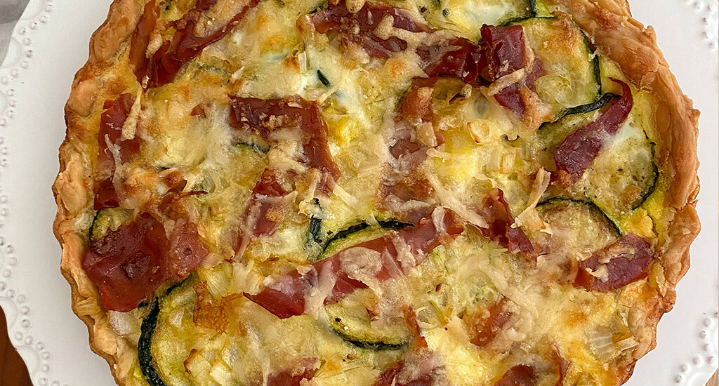 Zucchini & Prosciutto Quiche