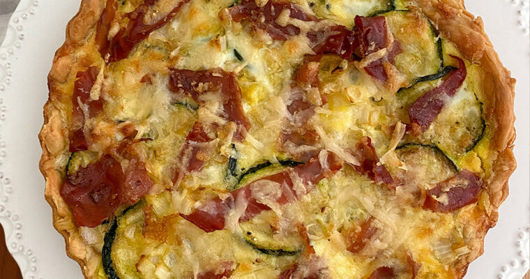 Zucchini & Prosciutto Quiche